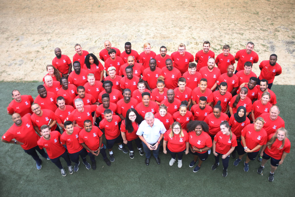 Roy Hodgson with Foundation staff