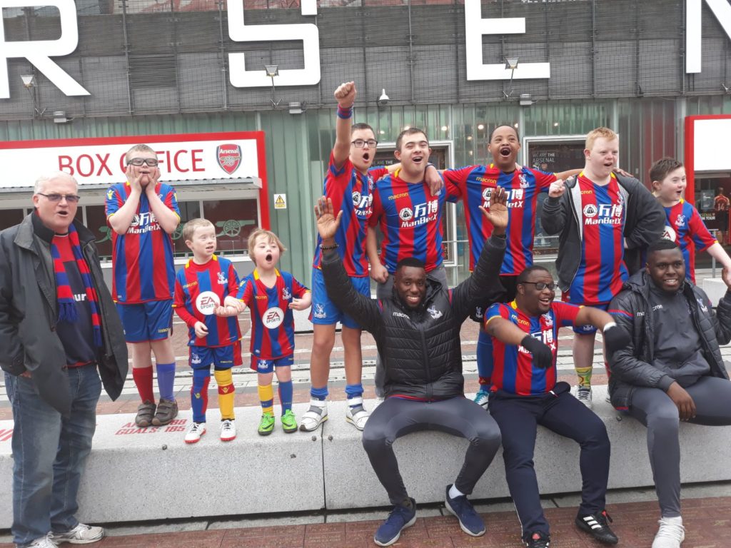 The DS Eagles outside the Emirates Stadium