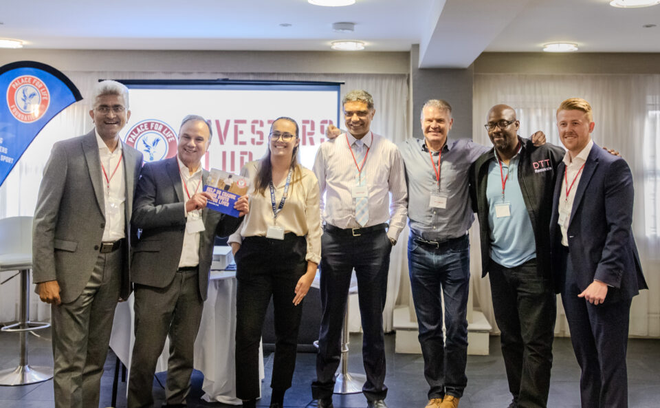 Mike Summers (third from the right) and Molly Moore (third from the left) introduced the evening
